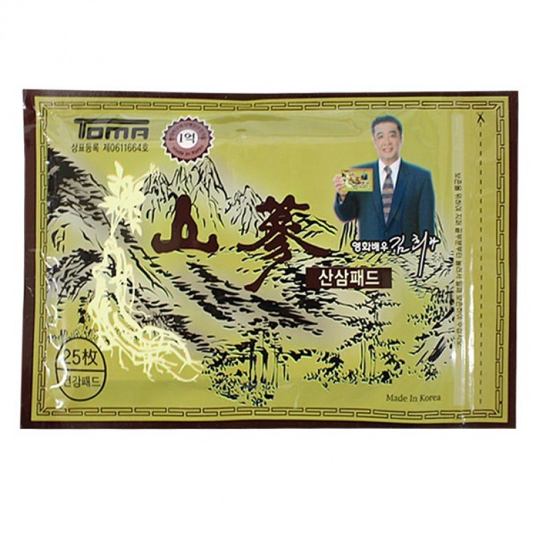 산삼건강패드 25P -M/건강패드/산삼패드/한방패드/건강용패드