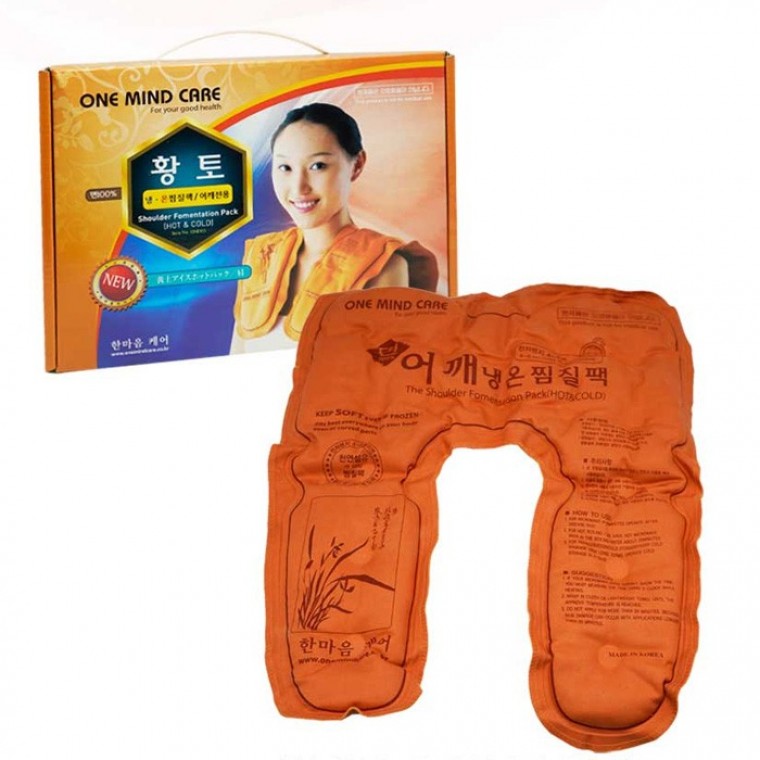 황토 냉온 찜질팩 어깨전용 면 냉찜질 온찜질 어깨