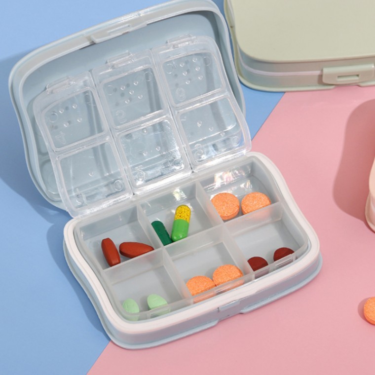 알약통 약보관함 6칸 분리형 휴대용 약 케이스 RD-09991