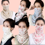 *당일배송*쉬폰 마스크 겸용 스카프 햇빛가리개 자외선차단마스크