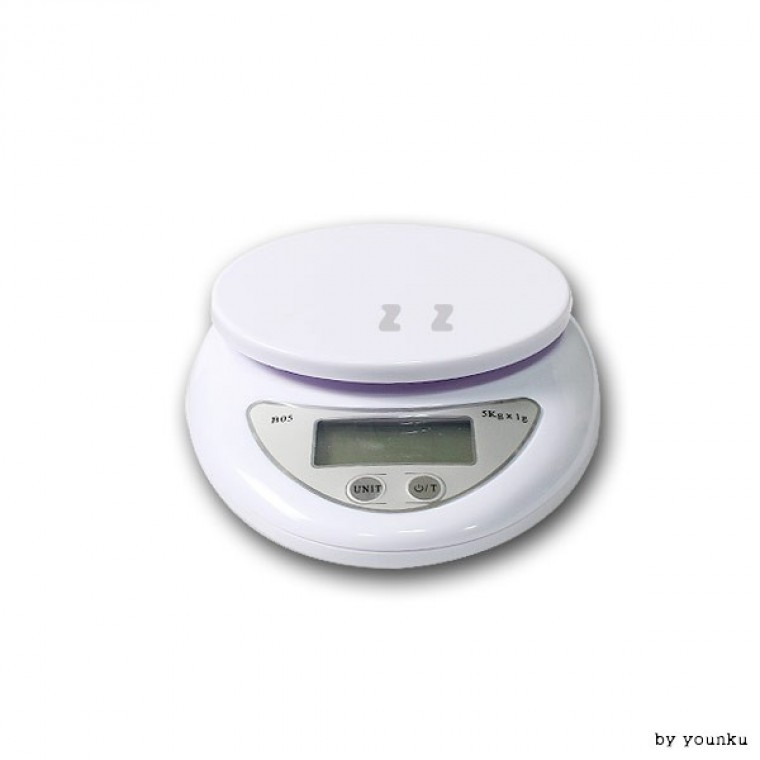 디지털 주방저울 5kg B05 -PP/저울/몸무게/전자저울
