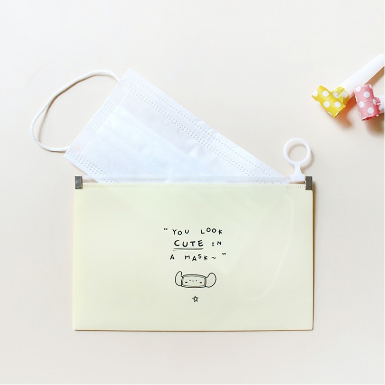 마스크 주머니 케이스 통 마스크보관 파스텔 4color 보관함 정리함 파우치