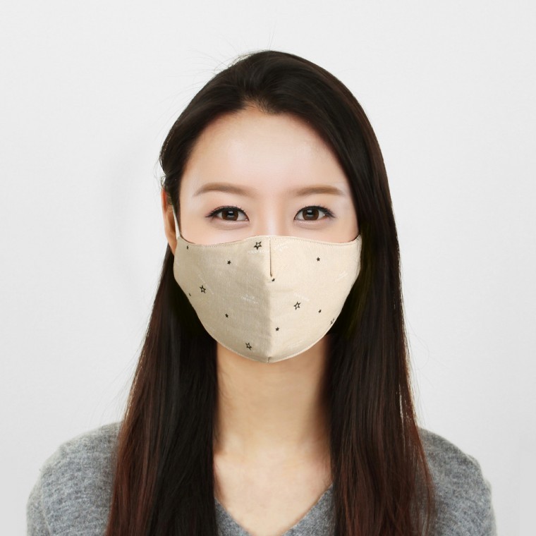 패션 다회용 필터 면마스크 성인용 3겹 입체마스크