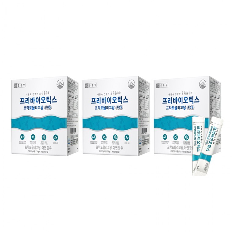 종근당 프리바이오틱스 프락토올리고당 30포 3개