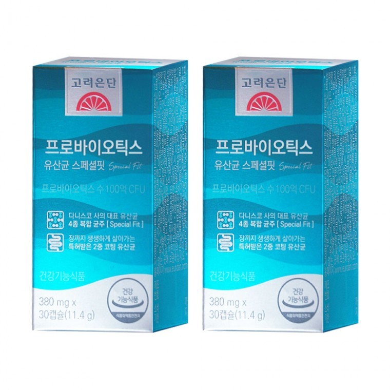 고려은단 프로바이오틱스 유산균 스페셜핏 30캡슐 X 2개