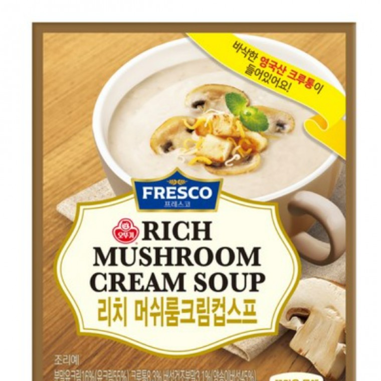 오뚜기 리치 머쉬룸크림 컵스프 72G
