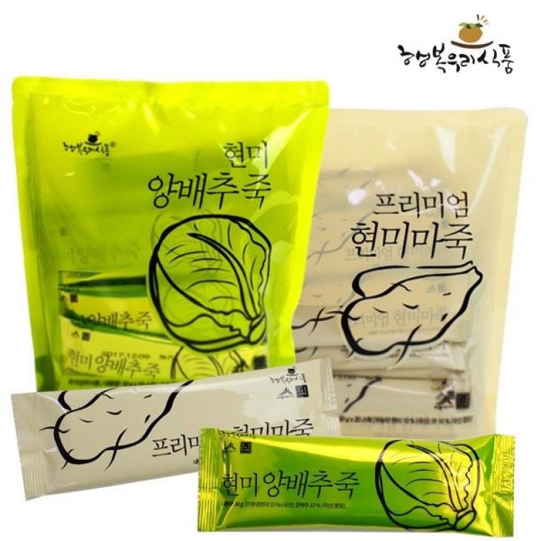 행복우리식품 현미마죽 양배추죽 30g 20스틱 1봉