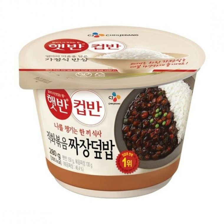 CJ 햇반직화볶음짜장덮밥컵반 280g(행사상품)