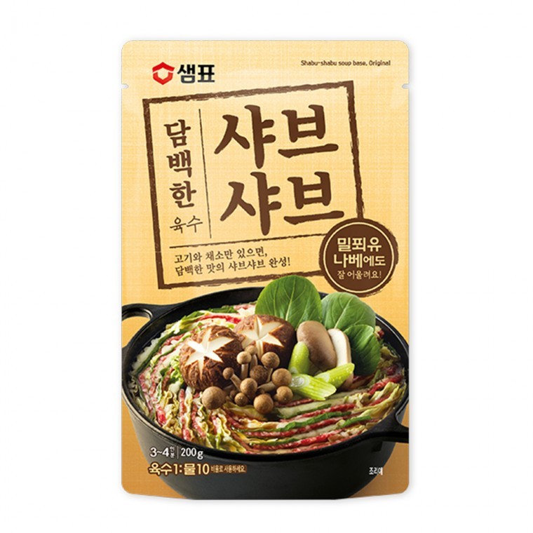 샘표 담백한 샤브샤브 육수 200g