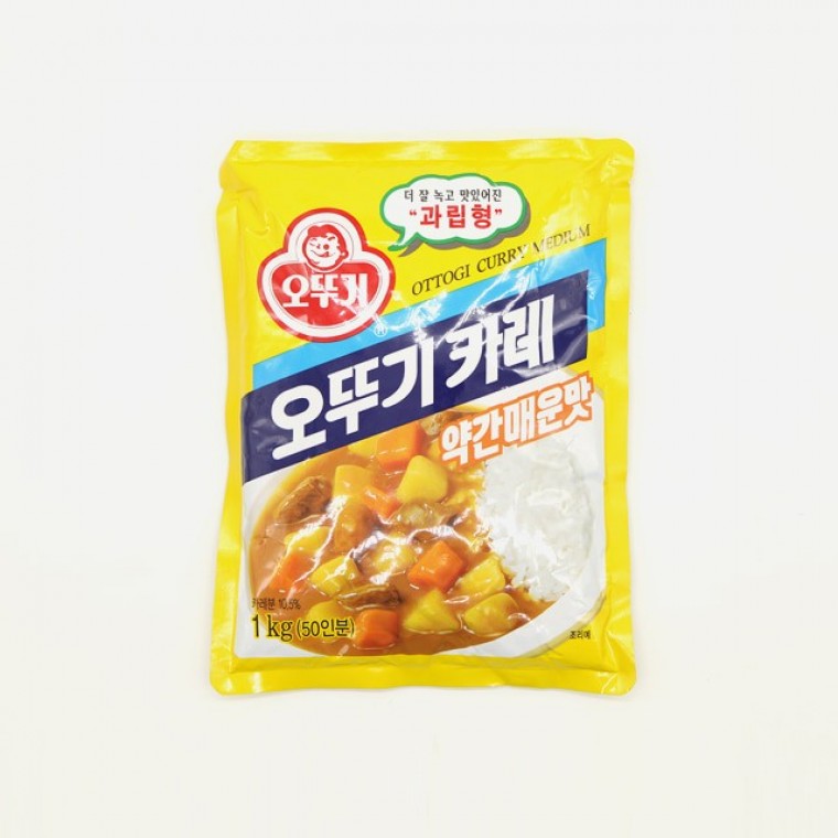 오뚜기 카레 약간매운맛 1kg
