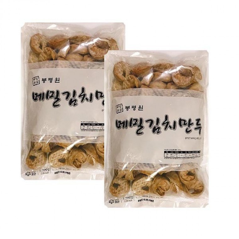봉평원 메밀 김치만두-1.5kgx2봉(30gx100개) 업소전문용