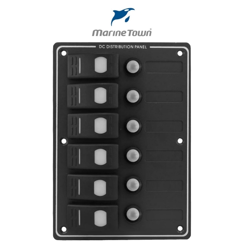 6WAY 방수 스위치 판넬 12V / 6구 스위치패널