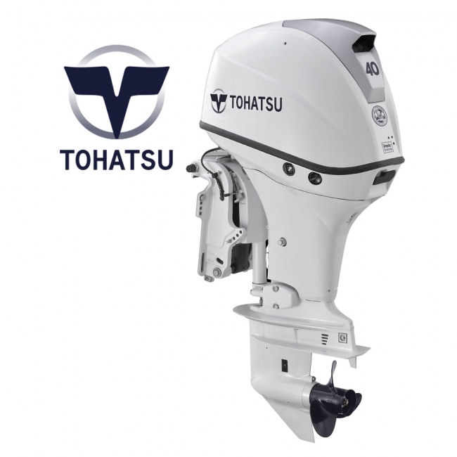 TOHATSU 도하츠 선외기 40마력 WT 4행정 전동 핸들 파워트림