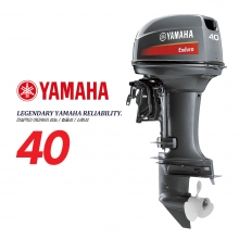 YAMAHA 야마하 40마력 2행정 전동 핸들 파워 선외기 / 보트엔진