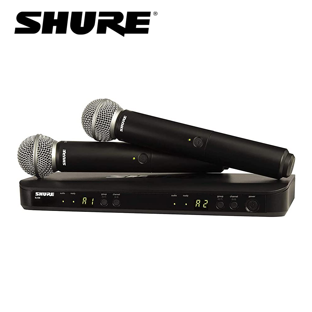 SHURE BLX288/SM58 / 슈어 2채널 무선 핸드마이크 / SM58 캡슐장착