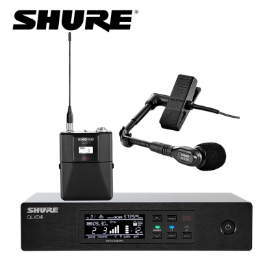 SHURE QLXD14/BETA98 브라스, 관악기용 무선 마이크 SET / BETA98H/C마이크