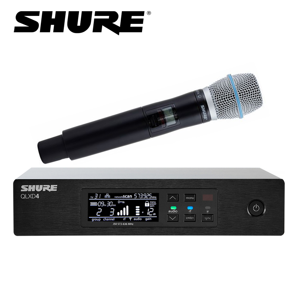 SHURE QLXD24/BETA87A 무선 핸드마이크 SET / BETA87A 캡슐