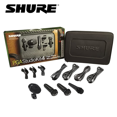 SHURE PGA STUDIOKIT4 / 4피스 녹음용 드럼 마이크 세트