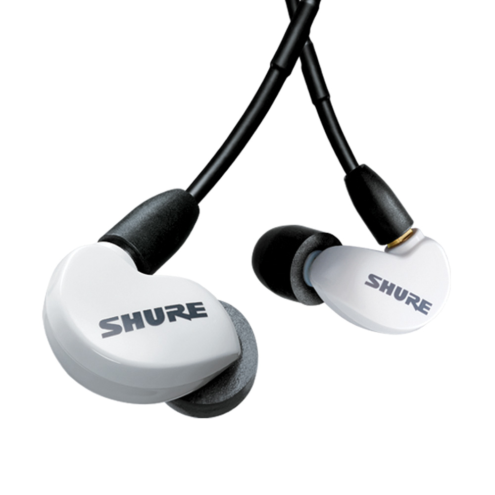 SHURE AONIC215 - UNI (SE215SPE-UNI) 화이트 슈어 아이솔레이팅 이어폰 RMCE-UNI 케이블 포함