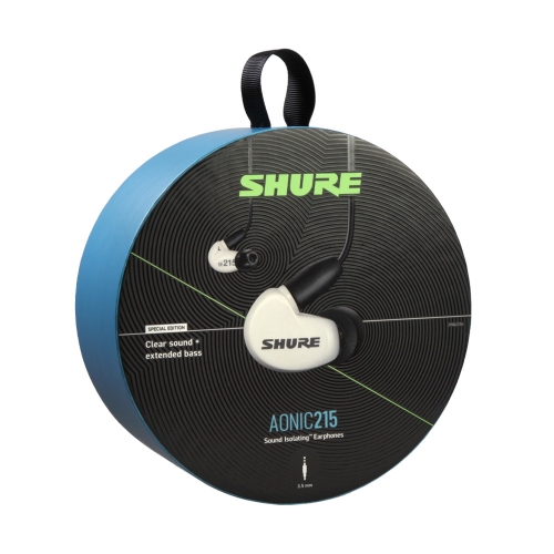 SHURE AONIC215 - UNI (SE215SPE-UNI) 화이트 슈어 아이솔레이팅 이어폰 RMCE-UNI 케이블 포함
