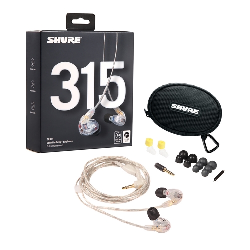 [사은품증정] SHURE SE315 NEW CLEAR(클리어) 슈어 SE315 이어폰 인이어
