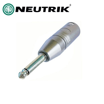 NEUTRIK NA2MP / 뉴트릭 XLR(수) - 55 TS(모노) 어댑터 / 캐논(수) - TS 변환젠더