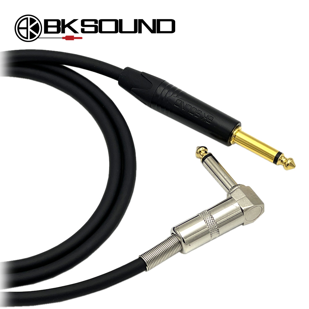 BK1010 BK 골드 55 TS(모노) - 기역자 55 TS(모노) 악기전용케이블 고급BK케이블 BK1010 BK 골드 55 TS(모노) - 기역자 55 TS(모노) 악기전용케이블 고급BK케이블