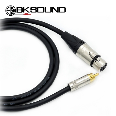 BK3030 BK XLR(암) - 리안 RCA 케이블 제작케이블 국산 고급 BK케이블