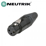 NEUTRIK NC3FXX-B / 뉴트릭 XLR 캐논(암) 블랙골드팁 커넥터