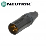 NEUTRIK NC3MXX-B / 뉴트릭 XLR 캐논(수) 블랙골드팁 커넥터