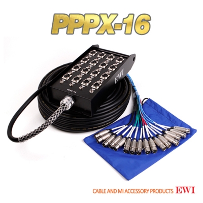 EWI PPPX-16 / 15, 20, 30, 45M / 16CH멀티케이블 완제품 XLR/PHONE 병렬16CH [스위치크래프트 커넥터]