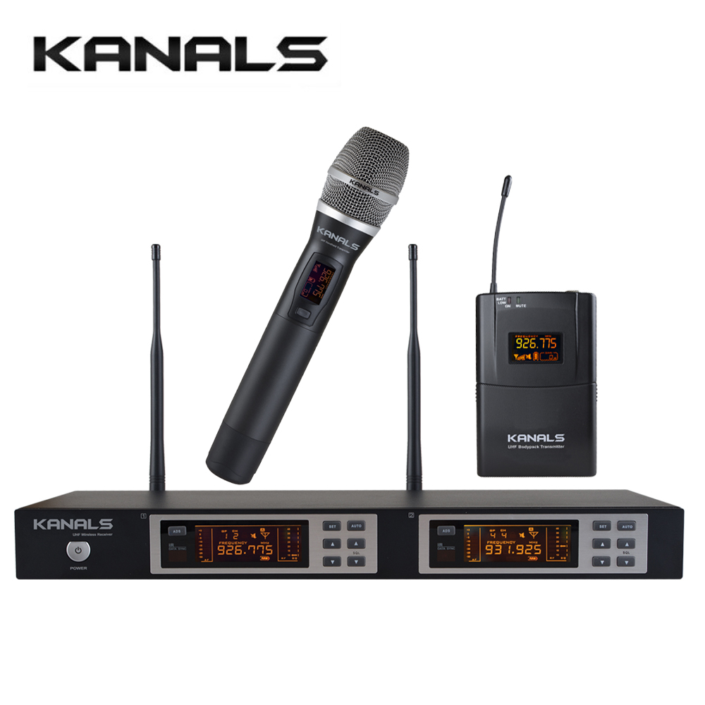 KANALS BK-2001A / 카날스 프로페셔널 2채널 무선마이크 / 마이크타입 선택