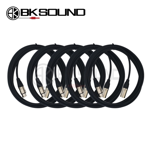 BK2020 + BK XLR(암) - XLR(수) 10M * 5개 패키지 / BK2020 케이블 패키지