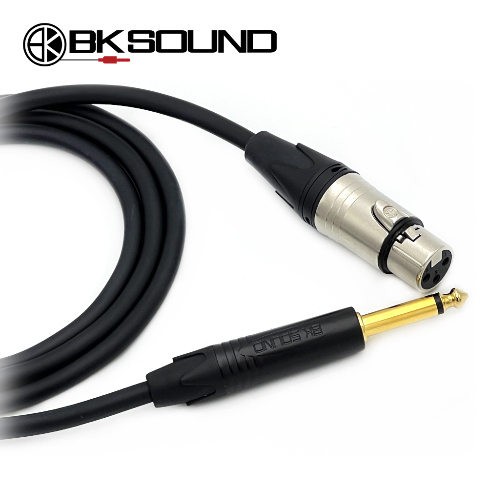 BK2020 BK XLR(암) - 골드팁 55 TS(모노) 마이크케이블 제작케이블 국산 고급 BK케이블 BK2020 BK XLR(암) - 골드팁 55 TS(모노) 마이크케이블 제작케이블 국산 고급 BK케이블