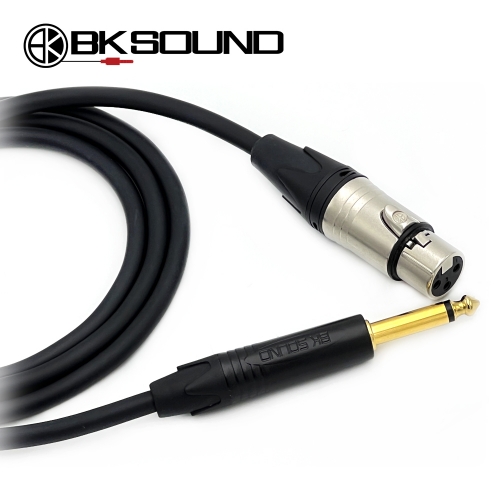 BK2020 BK XLR(암) - 골드팁 55 TS(모노) 마이크케이블 제작케이블 국산 고급 BK케이블