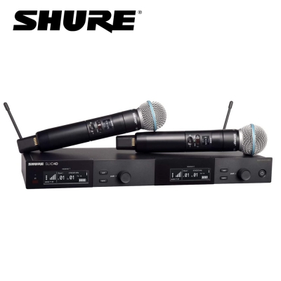 SHURE SLXD24D/BETA58 / 슈어 2채널 무선핸드마이크 SET