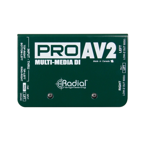 Radial PRO AV2 / 래디알 멀티미디어 다이렉트 박스 / 스테레오 페시브 멀티미디어 DI BOX