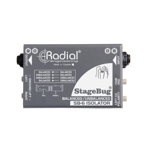 Radial StageBug SB-6 / 래디얼 2채널 패시브 아이솔레이터 디아이박스