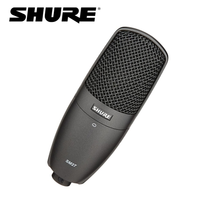 SHURE SM27-SC  / 단일지향성 컨덴서 마이크 / 쇼크마운트,벨벳파우치 포함 / 레코딩 마이크