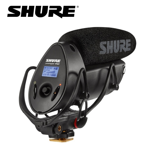 SHURE VP83F / 슈어 카메라 장착용 샷건 마이크 + 플래시 레코딩 / AA건전지 포함