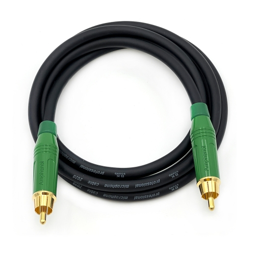BK2020 암페놀 RCA - RCA 오디오케이블 커넥터색상선택(그린,레드,화이트) 국산 고급 BK케이블