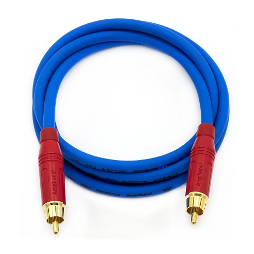 BK2020 파랑 암페놀 RCA - RCA 오디오케이블 커넥터색상선택(그린,레드,화이트)  국산고급 BK케이블