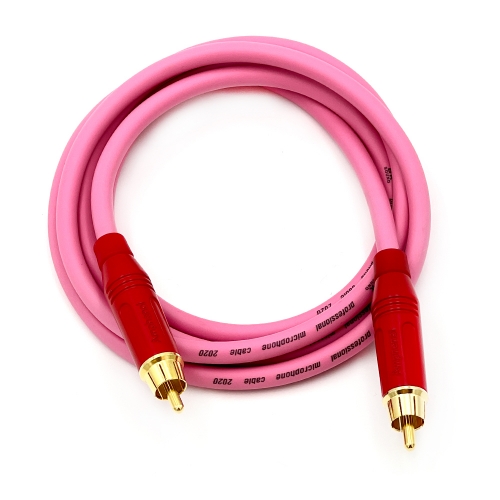 BK2020 분홍 암페놀 RCA - RCA 오디오케이블 커넥터색상선택(그린,레드,화이트) 국산고급BK케이블