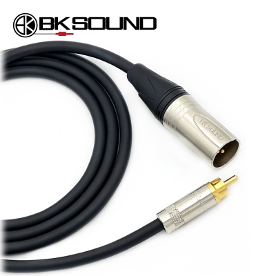 BK2020 BK XLR(수) - 리안 RCA 케이블 제작케이블 장비연결 오디오케이블 국산고급BK케이블