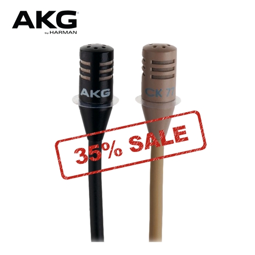 AKG CK77WRL / 무선용 라발리에 핀마이크 / MINI XLR 3-PIN 타입 / 블랙 / 방송용 핀마이크