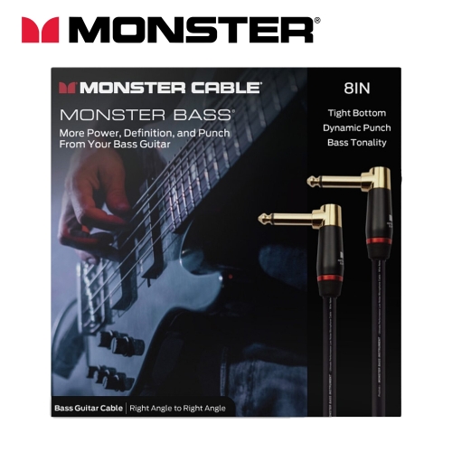 몬스터 Prolink Bass Cable 20cm(8in) 베이스기타 이펙터 패치케이블 정식수입품