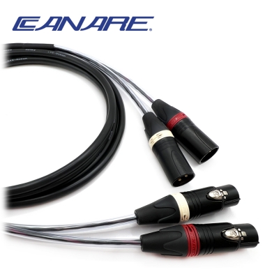 카나레 MR202-2AT + 뉴트릭 블랙골드팁 XLR(2P/암) - XLR(2P/수) 2채널 멀티케이블 / 1M이상부터 제작