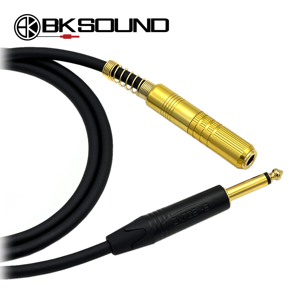 BK1010 BK골드팁 55 TS(모노) - 국산 골드 55 TS(암) 연장케이블 국산 고급BK케이블 제작케이블 BK1010 BK골드팁 55 TS(모노) - 국산 골드 55 TS(암) 연장케이블 국산 고급BK케이블 제작케이블