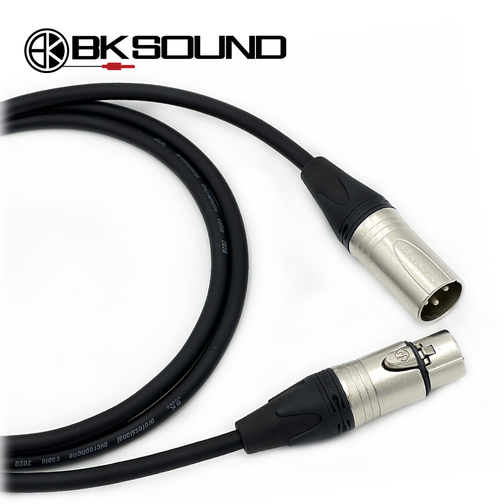 BK2020 뉴트릭 XLR(암) - XLR(수) 마이크케이블 제작케이블 국산 고급 BK케이블