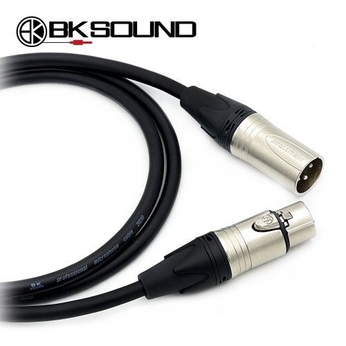 BK3030 뉴트릭 XLR(암) - XLR(수) 마이크케이블 제작케이블 국산 고급 BK케이블